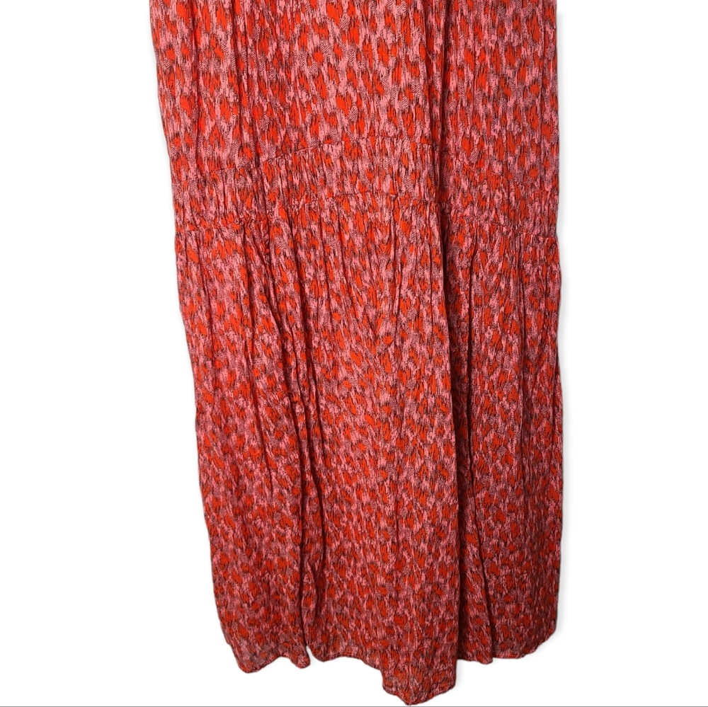 Joie Bondi Animal Print Midi Dress in Tea Rose - Picture 4 of 10
